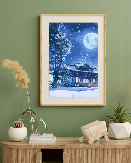 Moonlit Winter Night