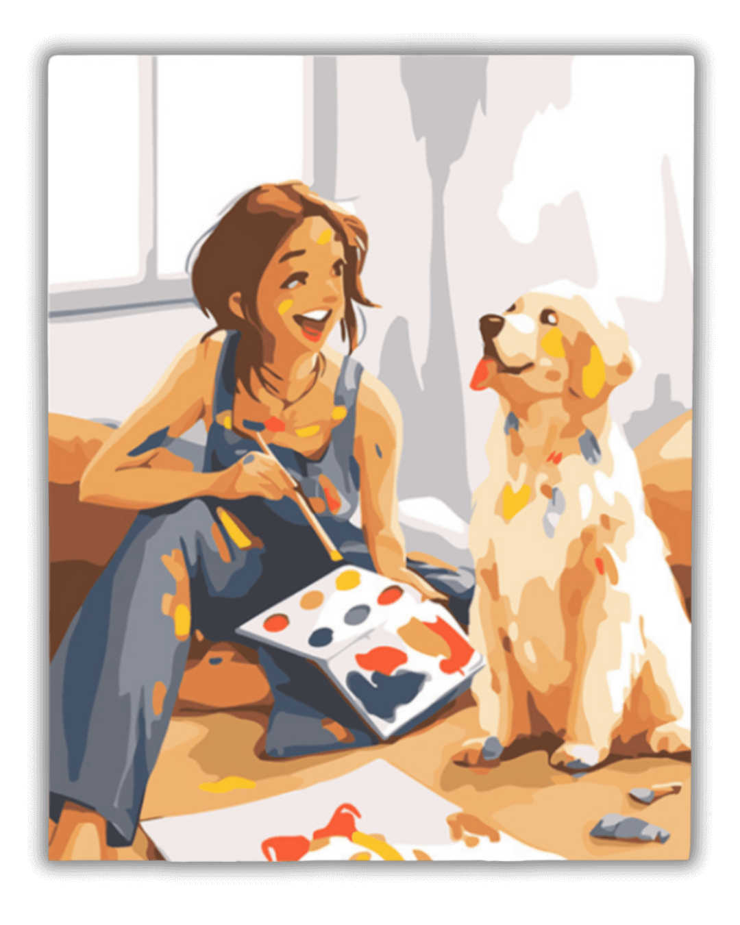 Girl and Dog