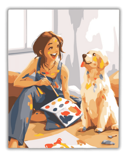 Girl and Dog